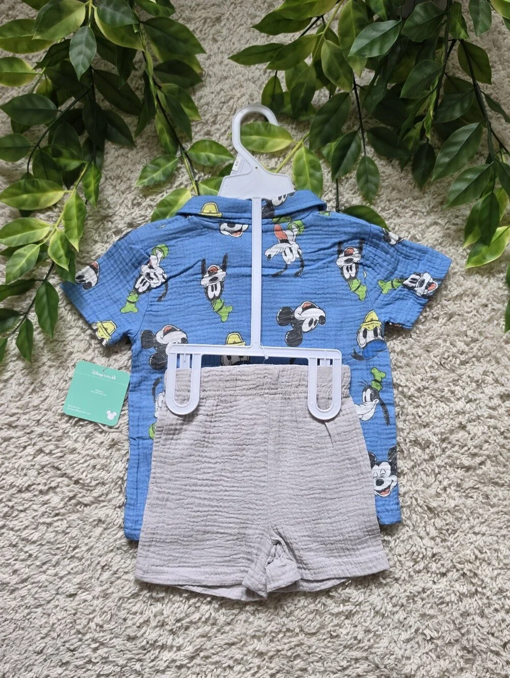 Baby Boy Mickey Mouse Muslin Outfit (9-12 Months)